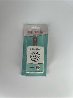 New - Impress Art - 6mm Volleyball Stamp